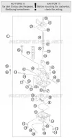 CARBURATEUR pour KTM 200 XC-W de 2012