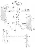 CIRCUIT DE REFROIDISSEMENT pour KTM 200 XC-W de 2012