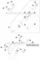 ECHAPPEMENT pour KTM 200 XC-W de 2012