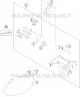 ETRIER DE FREIN AR pour KTM 200 XC-W de 2012