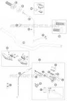 GUIDON / COMMANDES pour KTM 200 XC-W de 2012