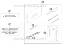 TROUSSE A OUTILS / MANUELS / OPTIONS pour KTM 200 XC-W de 2012
