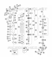 AMORTISSEUR (PIECES) pour KTM 200 XC-W de 2006