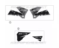 AUTOCOLLANTS pour KTM 200 XC-W de 2006
