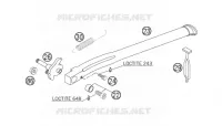 BEQUILLE LATERALE / CENTRALE pour KTM 200 XC-W de 2006