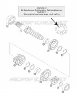 BOITE DE VITESSES   ARBRE PRIMAIRE pour KTM 200 XC-W de 2006
