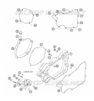 CARTER EMBRAYAGE pour KTM 200 XC-W de 2006