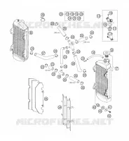 CIRCUIT DE REFROIDISSEMENT pour KTM 200 XC-W de 2006