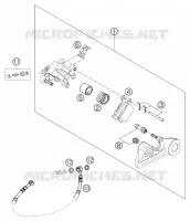 ETRIER DE FREIN AR pour KTM 200 XC-W de 2006