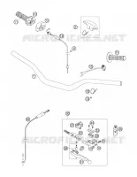 GUIDON / COMMANDES pour KTM 200 XC-W de 2006