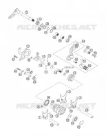 MECANISME DE SELECTION DE VITESSES pour KTM 200 XC-W de 2006
