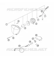 PHARE / FEU ARRIERE pour KTM 200 XC-W de 2006