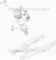 AMORTISSEUR pour KTM FREERIDE 350 de 2016