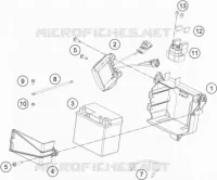 BATTERIE pour KTM FREERIDE 350 de 2016