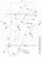 ECHAPPEMENT pour KTM FREERIDE 350 de 2016