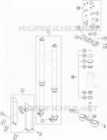FOURCHE / T DE FOURCHE pour KTM FREERIDE 350 de 2016