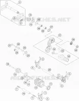 MECANISME DE SELECTION DE VITESSES pour KTM FREERIDE 350 de 2016
