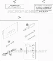 TROUSSE A OUTILS / MANUELS / OPTIONS pour KTM FREERIDE 350 de 2016