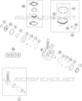 VILEBREQUIN / PISTON pour KTM FREERIDE 350 de 2016