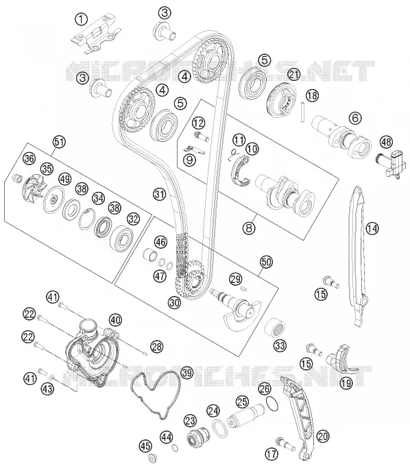 DISTRIBUTION KTM MOTO 350 2016 FREERIDE  FREERIDE 350