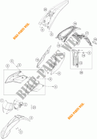 PLASTIQUES pour KTM FREERIDE 350 de 2015