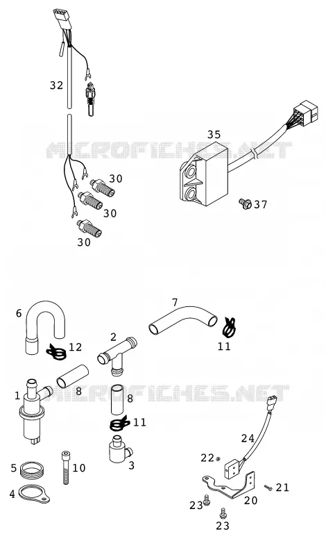 ELECTRONIC POWER CONTROL EPC KTM MOTO 640 1999 ENDURO  640 LC4