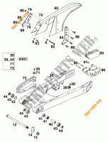 BRAS OSCILLANT  pour KTM 620 SUPER-COMP WP/ 19KW de 1995