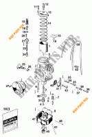 CARBURATEUR pour KTM 620 SUPER-COMP WP/ 19KW de 1995