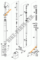 FOURCHE (PIECES) pour KTM 620 SUPER-COMP WP/ 19KW de 1995