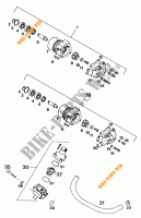 POMPE A EAU pour KTM 620 SUPER-COMP WP/ 19KW de 1995