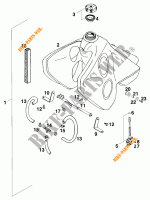 RESERVOIR / SELLE pour KTM 620 SUPER-COMP WP/ 19KW de 1995