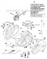 CARTER MOTEUR pour KTM 620 SUP-COMP 20KW de 1999