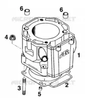 CYLINDRE pour KTM 620 SUP-COMP 20KW de 1999