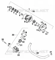 POMPE A EAU pour KTM 620 SUP-COMP 20KW de 1999