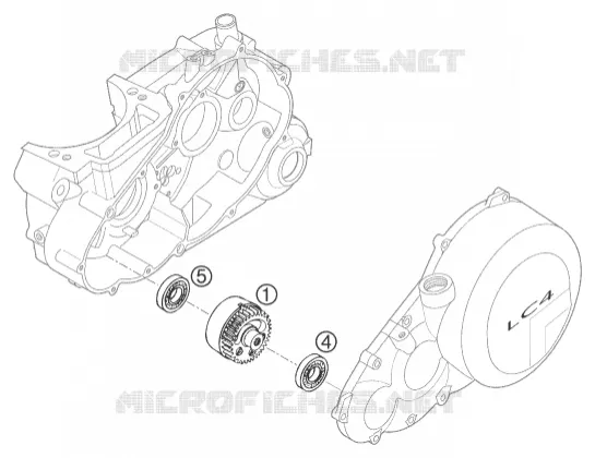 ARBRE D'EQUILIBRAGE KTM MOTO 620 2000 LC4  620 SC
