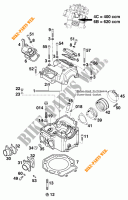 CULASSE pour KTM 620 SC de 2000