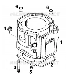 CYLINDRE KTM MOTO 620 2000 LC4  620 SC