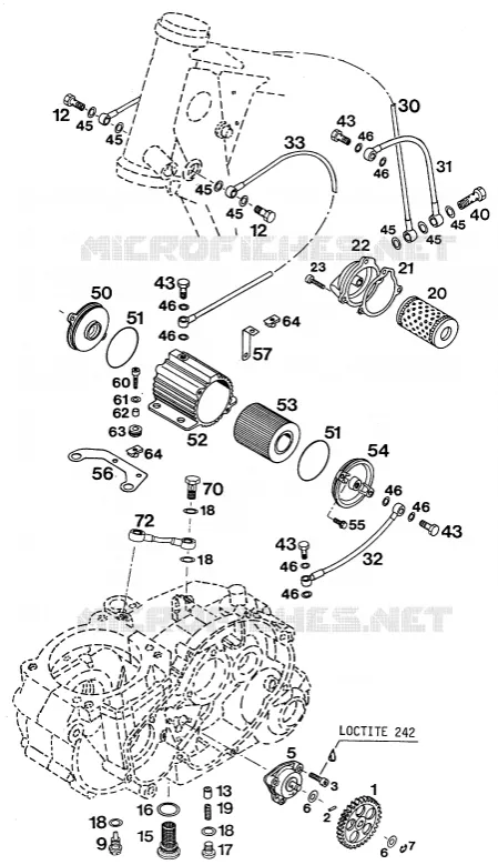 POMPE A HUILE KTM MOTO 620 1995 LC4  620 RXC-E
