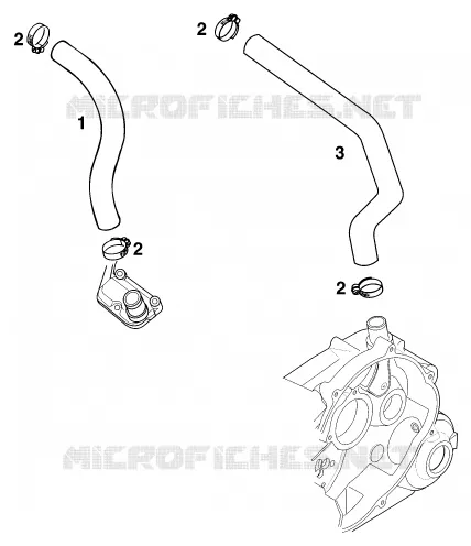 VENTILATION MOTEUR KTM MOTO 620 1995 ENDURO  620 E-XC DAKAR 20KW/20LT