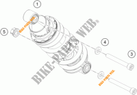 AMORTISSEUR pour KTM RC 390 WHITE ABS de 2016