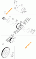 DEMARREUR ELECTRIQUE pour KTM RC 390 WHITE ABS de 2016