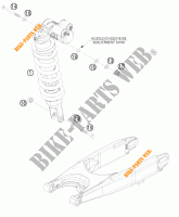 AMORTISSEUR pour KTM 690 RALLY FACTORY REPLICA de 2010