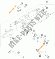 BRAS OSCILLANT  pour KTM 690 RALLY FACTORY REPLICA de 2010