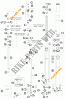 FOURCHE (PIECES) pour KTM 690 RALLY FACTORY REPLICA de 2010