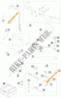 GUIDON / COMMANDES pour KTM 690 RALLY FACTORY REPLICA de 2010