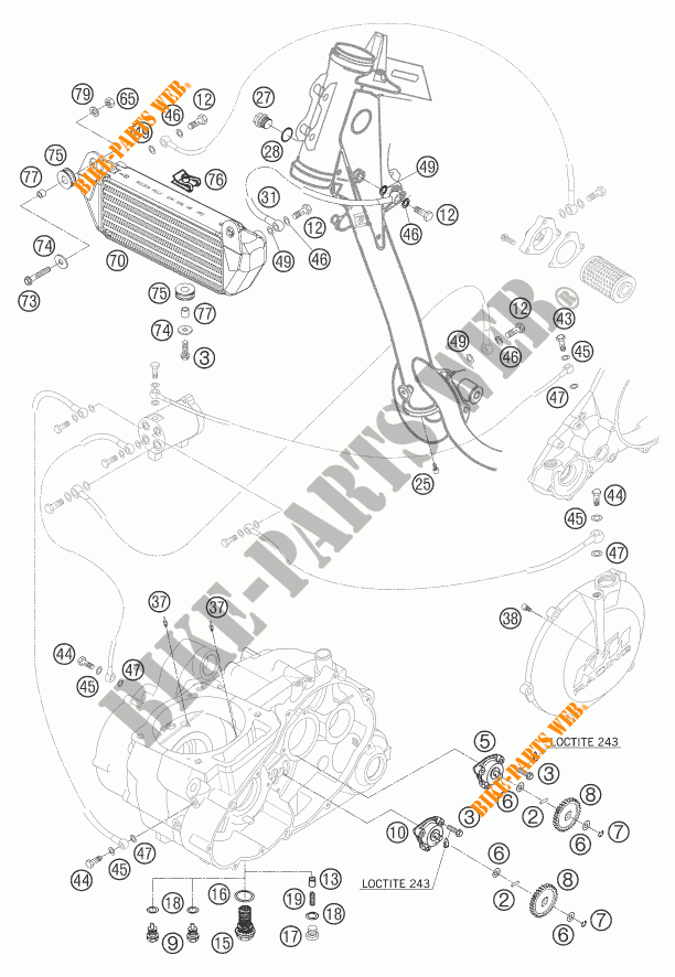 POMPE A HUILE pour KTM 660 RALLY FACTORY REPLICA de 2007