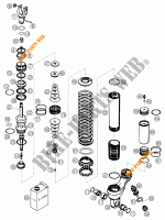 AMORTISSEUR (PIECES) pour KTM 660 RALLY FACTORY REPLICA de 2004