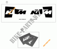 AUTOCOLLANTS pour KTM 660 RALLY FACTORY REPLICA de 2004