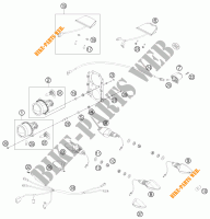 PHARE / FEU ARRIERE pour KTM 450 RALLY FACTORY REPLICA de 2013
