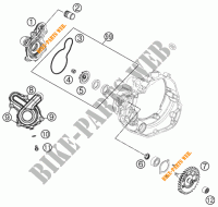 POMPE A EAU pour KTM 450 RALLY FACTORY REPLICA de 2013